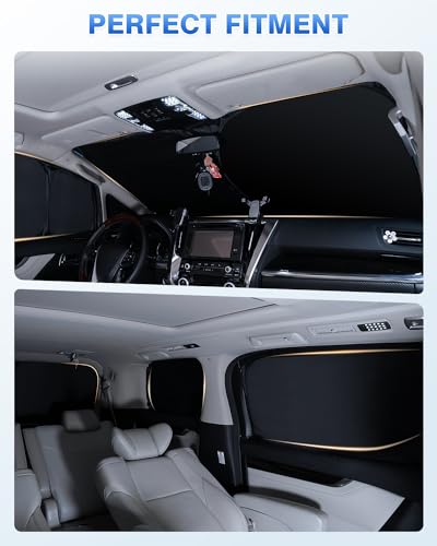 Canvcle Sunshades for Hyundai Tucson 2016-2021 Accessories Windshield Sun Shade Side Rear Window Shade Cover Sun Visor Shield Privacy Protection Keep Vehicle Cool Black 8PCS - size: Hyundai Tucson 2016-2021