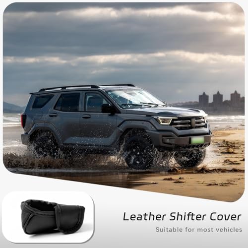 Car Gear Shift Cover, Universal Car Accessories Compatible with Most Truck/Car/SUV, Leather Gear Shift Cover, Soft Comfort, Black - color: dangbataoBlack