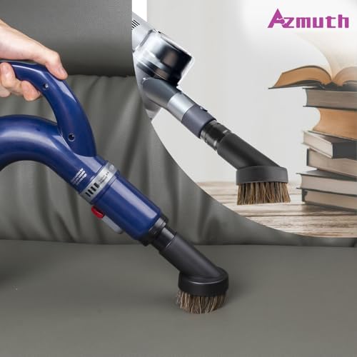 25mm Horse Hair Round Dust Brush, 1.25" Vacuum Brush Attachment with 2Vacuum Hose Adapter for Shark Vacuum Attachment and Most Household Vacuum Cleaners - 3 Pcs - style: 3-Pack
