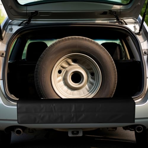 Tinideya Large Rear Bumper Protector for Cars 36 x 25 Inch Bumper Guard Foldable Protective Mat Dog Blanket Cargo Liner Preventing Scratches While Unloading and Loading for SUV Van Truck Vehicle - size: 36 x 25 Inches