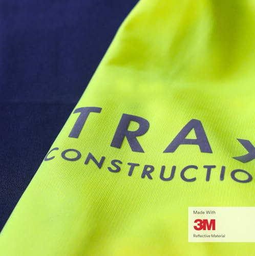 Salzmann High Visibility Safety Vest | Multi Pocket Reflective Vest | 5 Colors & 5 Sizes | Made with 3M Reflective Material - color: Black, size: XX-Large-3X-Large