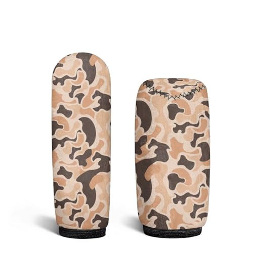 Handbrake and Gear Shift Knob Cover 2 Piece Automobile Hand Brake Cover Car Interior Accessories - color: Duck Camo