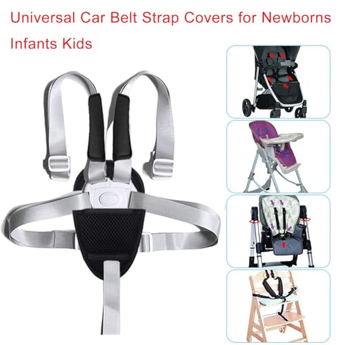 3 Pack Car Seat Strap Covers,Car Seatbelt Crotch Cushion for Newborns Infants Kids, Car Seat Belt Kit for Toddlers,Universal Seat Belt Strap Covers