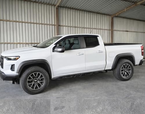 2023-2026 Tape-On Rain Guards for Chevrolet Chevy Colorado & GMC Canyon Side Window Visor Deflectors Extra Thick Shade 2024 2025 - size: For Chevy Colorado & for GMC Canyon 2023-2026