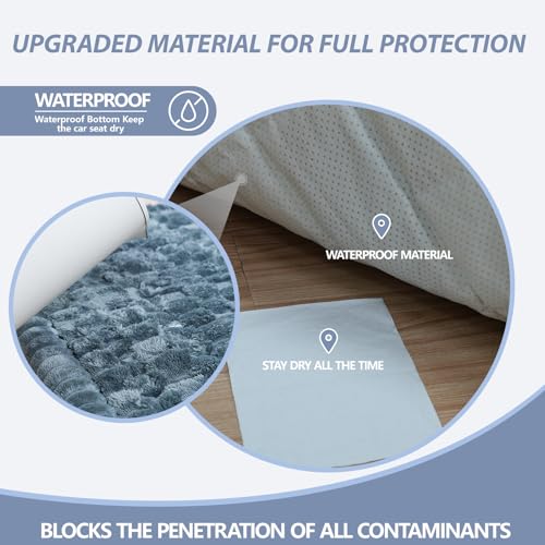 Dog Car Seat Waterproof Bed Cover Non-Slip Car Back Seat Soft and Comfortabl Pet Bed Mat Car Blanket for Travel Backseat Extender Seat Covers Dog Bed for Cars Trucks and SUVs (Grey Cover 23.6” x 51”) - color: Waterproof Grey Cover