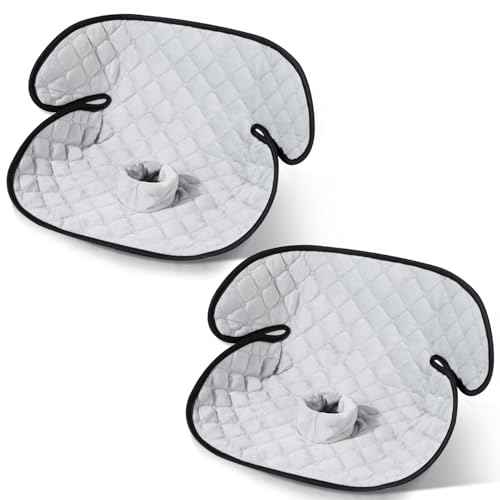 2-Pack Waterproof Piddle Pads, Potty Training Car Seat Protector & Reusable Liner – Non-Slip, Leak-Proof Cover for Car Seats, Strollers, High Chairs, Machine Washable(Grey) - color: Grey