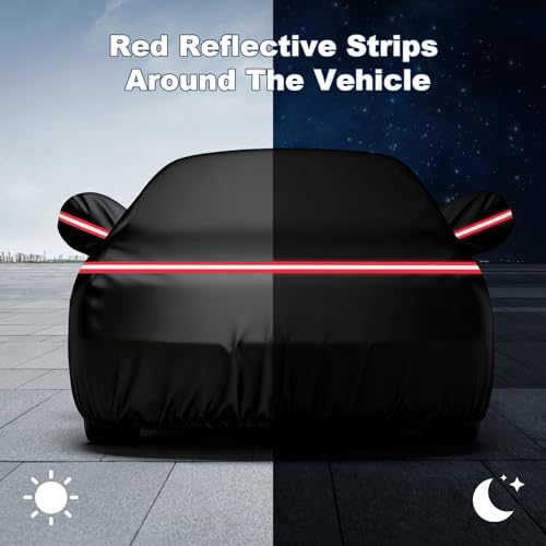 QUNSUNUS Camaro Car Cover Compatible with SS, RS, Z28, IROC 1967-2002, Waterproof Car Cover for Chevy Camaro with Cotton Lining, All Weather Cover with Straps and Zipper - color: for Chevy Camaro 1967-2002