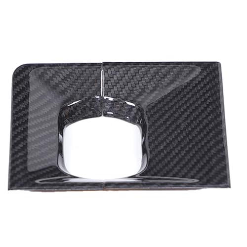for Hummer EV Accessories Gear Shift Knob Panel Frame Trim Compatible with Hummer EV SUV Pickup 2022-2024-2025 Center Consoles Gear Shift Knob Base Panel Cover Genuine Carbon Fiber Trim