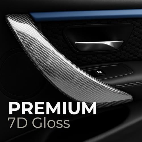 RockRose Carbon Fiber Vinyl Wrap, Anti-Wrinkle, Air Release, Automotoive Bubble Wrap, Self Adhesive Vinyl Stickers DIY Decals (5FT x 60FT, 7D Silver) - color: 7D Silver, size: 5FT x 60FT