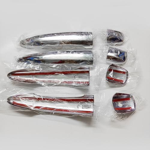 Chrome Exterior Door Handle Cover Trim for Nissan Altima Sentra 2020-2025 X-Trail T33 Rogue 2021-2024 Qashqai Accessories Decor (with Smart Key Holes) - style: With Smart Key Holes