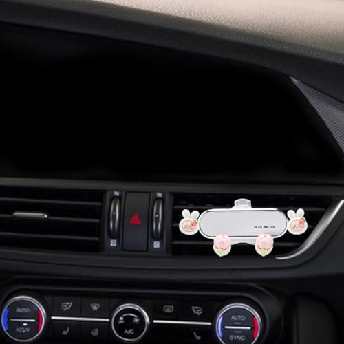 Car Cellphone Holder Cute Zodiac Rabbit Car Phone Holder Adorable Car Phone Holders Cute Phone Holders for Your Cars Phones Mount with Sturdy Air Vent Clip for All Smartphones - style: Zodiac Rabbit