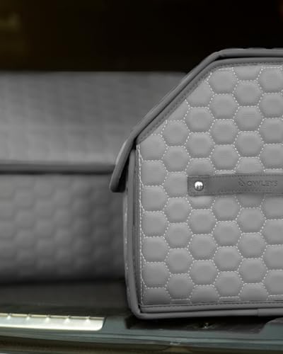 Owleys Car Tote Bundle - Trunk Organizer Set - Gray Interior Accessories (Gray 21.6" + 17.7") - color: Gray 17+21