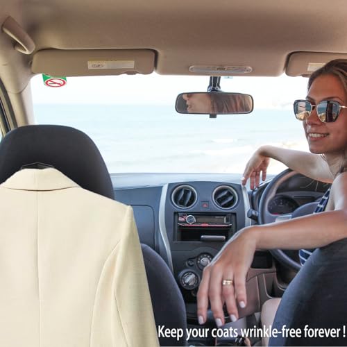 Car Clothes Hanger for Jacket Suit Shirt Auto Headrest Back Seat Coat Hangers (Universal) - style: Universal