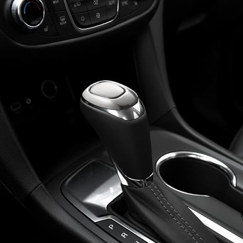 TOMALL Stainless Steel Car Gear Shift Knob Cover Compatible with Chevy Equinox 2018-2020 Malibu XL 2016-2020 Cruze 2017-2019 Shifter Panel Trim Gear Lever Cover for Car Accessories (Silver) - color: Silver