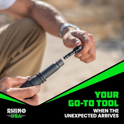 Rhino USA Survival Shovel w/Pick - Heavy Duty Carbon Steel Military Style Entrenching Tool for Off Road, Camping, Gardening, Beach, Digging Dirt, Sand, Mud & Snow. (Survival Shovel) - size: Ultimate 31" Survival E-tool