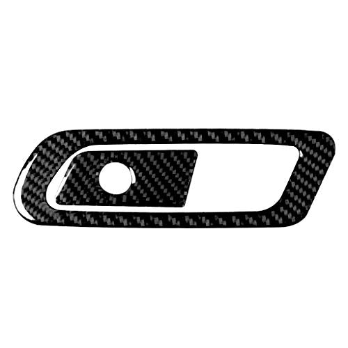 NVCNX Real Carbon Fiber Compatible with Audi B9 A4 S4 2017-2025 / A5 S5 RS5 2018-2025 2019 2020 2021 2022 2023 2024 Dash Co-Pilot Storage Box Handle Trim Cover Sticker Decal Interior Accessories 2PCs - color: Dash Co-pilot Storage Box Handle Trim