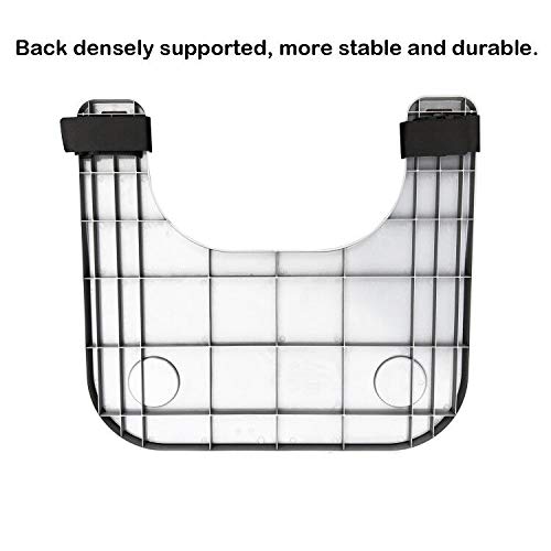 Wheelchair Tray Table with Cup Holder, Removable Lap Tray, Portable Wheelchair Desk Accessories for Eating, Reading, Resting, Fits Width of Armrests of 16" - 20", Gray