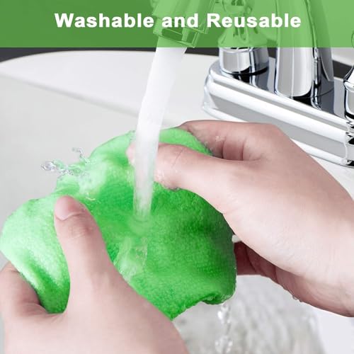 Car Windshield Cleaner Tool – Detachable Handle Windshield Cleaning Wand with 5 Reusable Pads & 30ml Sprayer, Inside Car Window Cleaner for Windshield, Mirrors & Glass