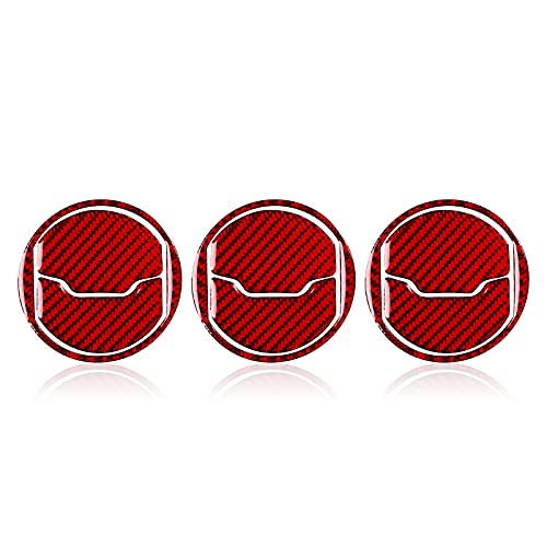 Car Carbon Fiber Decal Central Air Outlet Sticker for Ford Mustang 2015 2016 2017 2018 2019 2020 2021 2022 2023 Accessories - color: Central Air Outlet