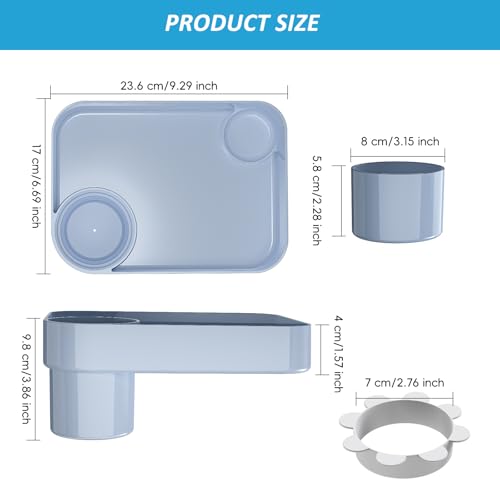 Car Seat Snack Tray for Toddlers, Reduces Mess Square Travel Tray Cup Holder Snack Tray, Durable Car Food Tray for Kids, Universal Fit Kids Travel Road Trip Essentials(Gray) - color: Gray
