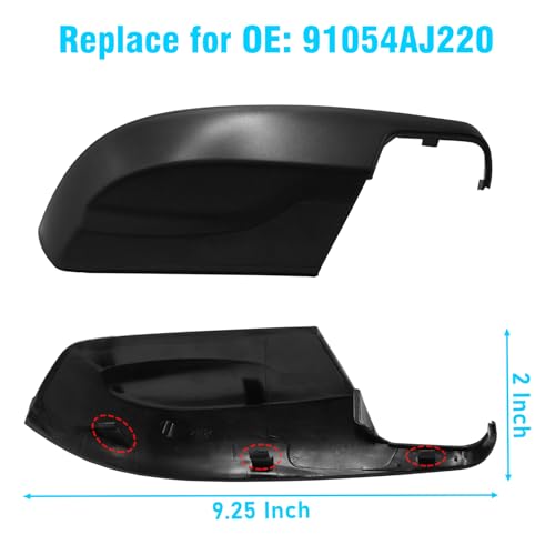 1PC Compatible with Subaru Mirror Bottom Cover Forester 2014-2018/Crosstrek Legacy Outback 2013-2014/Impreza 2012-2014, Clip-on 91054AJ220 Passenger Side Subaru Mirror Lower Cover-Right - style: Right Passenger Side