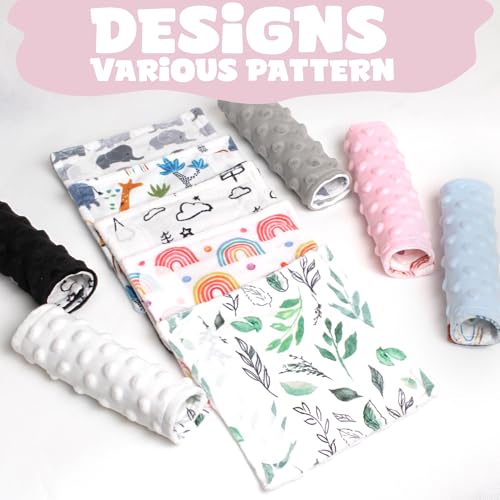 Car Seat Strap Covers for Babies Soft Car Seat Belt Covers, Mink Car Seat Straps Shoulder Pads for Boys and Girls, Flower - color: Flower