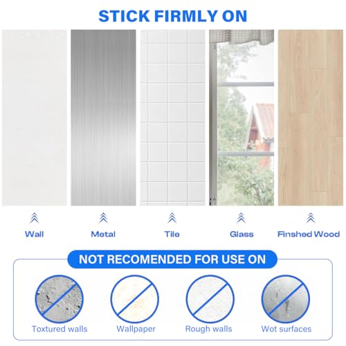 Double-Sided Adhesive Pads for Dash Cam Mount, 4PCS 2.84“ Square Heat Resistant Heavy Duty Sticky Pads for Car Windshield, Dashboard, GPS, EZ Pass and Camera Holders with 2 Adhesion Promoter
