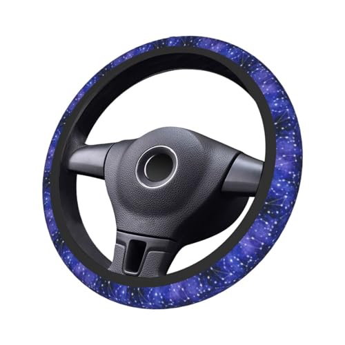 Galaxy Starry Sky Steering Wheel Covers Non Slip Neoprene Universal 15 Inch Steering Wheel Protector Car Cover for Men Women - color: Galaxy Starry Sky