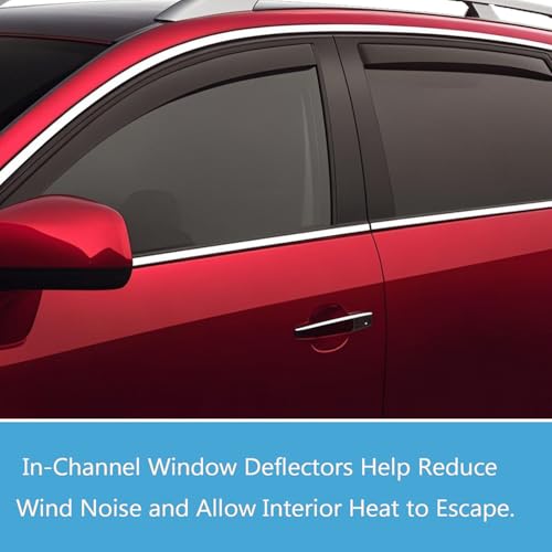 in-Channel Window Visors Rain Guards Compatible with Dodge RAM 1500 2019-2025 Crew Cab Wind Deflectors Vent Visor Sun Shades Window Shields - size: For Ram 1500 Crew Cab 2019+