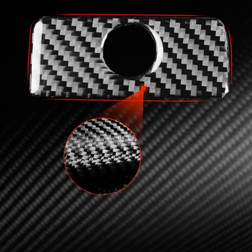 Carbon Fiber Copilot Storage Box Handle Cover Trim Compatible with Compatible with Toyota Camry 2007 2008 2009 2010 2011 Interior Accessory - color: Black 21