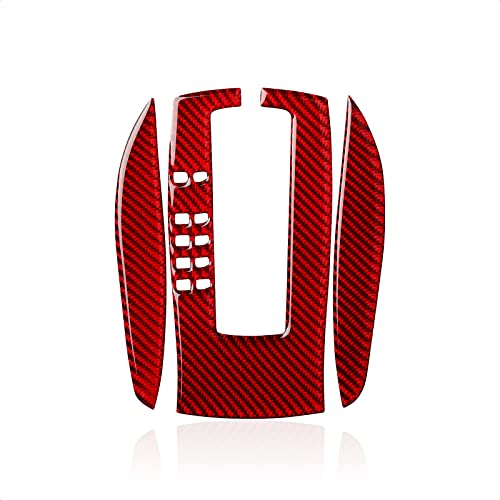 Carbon Fiber Decal Car Gear Shift Panel Sticker Interior Trim Cover for Chevrolet Camaro 2010 2011 2012 2013 2014 2015 Accessories - color: Gear Shift Panel B