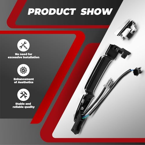Nakkaa Exterior Door Handle Front Right Compatible with Sentra 2013-2019 Maxima 2009-2014 Murano 2009-2014 Leaf S 2013-2014 826469N00A 806461AA0A Passenger Side Without Key Hole Chrome