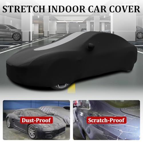 WinPower Indoor Sports Car Cover 181-192 Inch Soft Stretch Elastic Dustproof Scratchproof Protection Full Car Cover for Underground Garage Car Show - size: L-SPORT CAR(181-192 Inch)