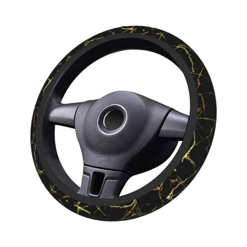 Marble Steering Wheel Covers Non Slip Neoprene Steering Wheel Protector Cover Universal 15 Inch for Men Women - color: Marble