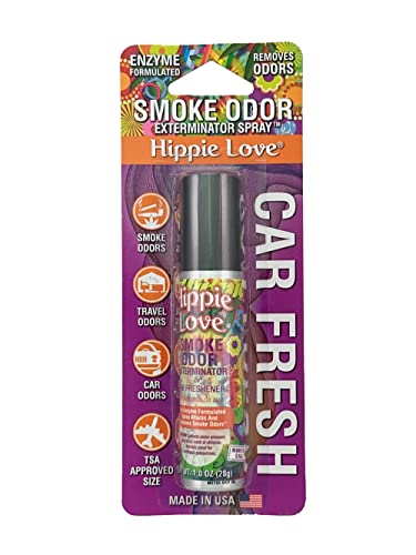 Smoke Odor Exterminator Air Fresh Spray, Your Ultimate Solution for Smoke and Household Odor Elimination 1 oz Spray (1 Pack, Hippie Love) - size: 1 Ounce (Pack of 1)