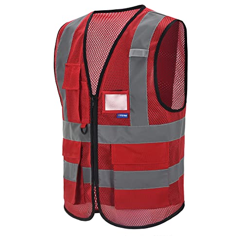 A-SAFETY Xsmall Red work vest class 2 - color: Red Mesh, size: X-Small