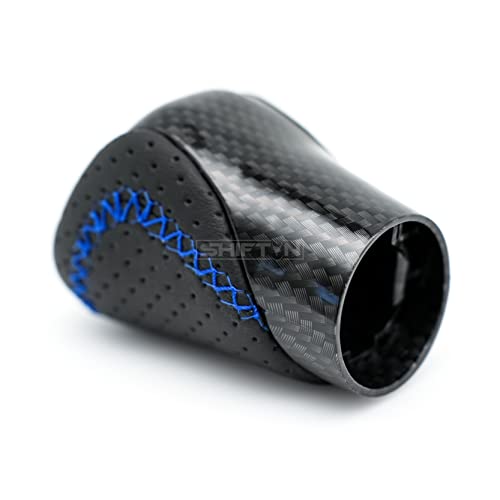 Gear Shift Knob Shifter for Lexus ES GS GX is NX RC RX 200t 300 350 3450h 450hL 350L (Blue Stitch/Carbon Fiber Pattern) - color: Blue Stitch / Carbon Fiber Pattern