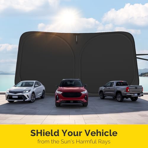Car Windshield Sun Shade Compatible with 2018 2019 2020 2021 2022 2023 2024 2025 2026 Chevy Equinox Accessories Windshield Cover Foldable Front Window Sunshade Custom Sun Visor Blocks UV Rays - size: For 2018-2026 Chevy Equinox
