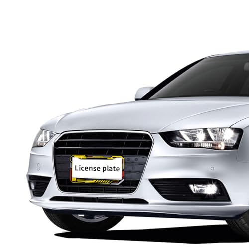 Cyber Racing License Plate Frame Gaming Tech Futuristic HUD Personalise Stainless Steel Funny Design Compatible with Standard License Plate Holder for USA and Canada 6.3 x 12.2 in - color: Cyber Racing, size: 6.3 X 12.2 In-1PC
