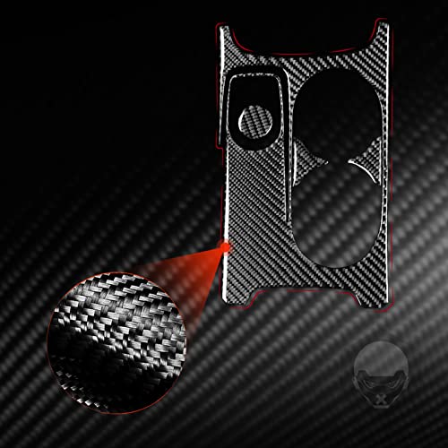 Auto Center Control Armrests Multimedia Knob Cap Water Cup Holder Panel Sticker Real Carbon Fiber Interior Trim Compatible with Benz CLA C117 2014-2018 GLA X156 2015-2019 Accessories Black - A - Kit - color: Center Armrests Water Cup Holder Panel - a - Ki