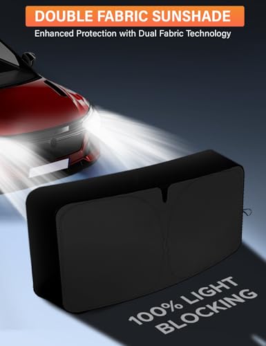 EcoNour Windshield Sunshade Compatible for Mazda CX-3 2016-2019 2020 2021, Sun Visor for Front Windshield & Window Sun Shade Cover, UV Heat Blocker & Protector, Car Accessories - size: For Mazda Cx-3 (2016-2021)