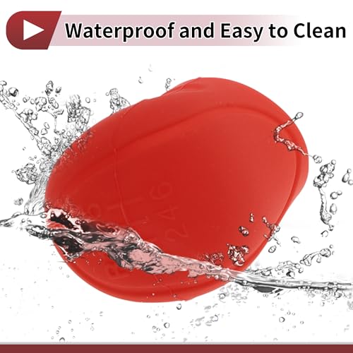 Gear Shift Knob Cover Universal for Car SUV Truck RV Insert Stick Shifting Handle Protector Silicone Red - color: Red