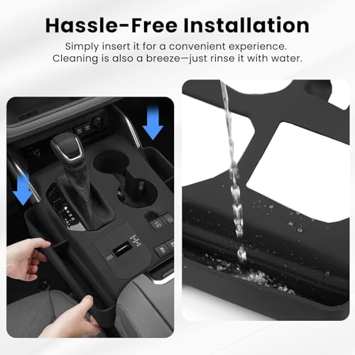 Autorder Silicone Center Console Organizer for 2020-2022 Toyota Highlander Accessories Seat Gap Storage Box Soft Gear Shift Panel Trim Cover - size: 2020-2022 Toyota Highlander