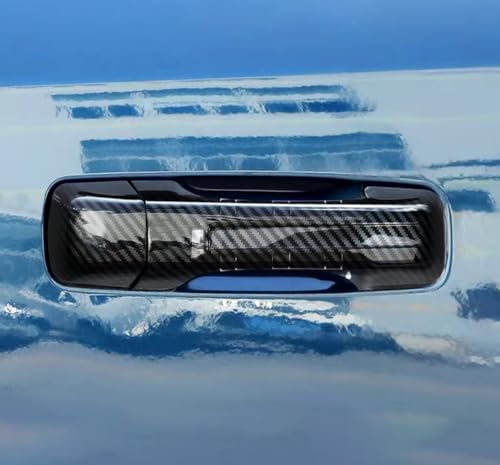 Car Accessories Fit for Dodge Ram 1500 2024 2023 2022 2021 2020 2019 Door Handle Cover Trims (Carbon Fiber with Smart Hole B) ABS 8PCS - color: Carbon Fiber With Smart Hole B
