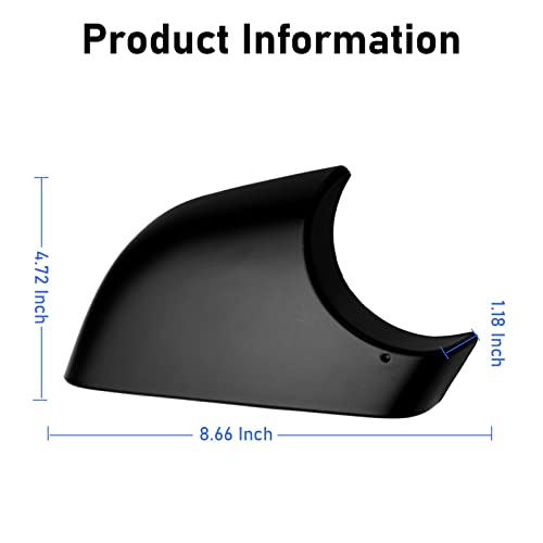 Jaronx Compatible With Tesla Model 3 Mirror Bottom Cover 2017-2025, Right Passenger Side Rearview Mirror Lower Base Cover Bottom Trim Replacement For Tesla Model 3 Accessories(Right) - size: Right Side Black, style: Model 3