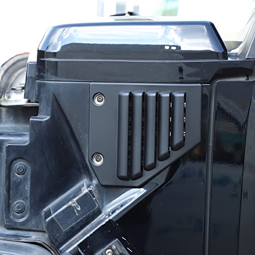2PCS Car Side Vent Cover Hood Intake Bezel Trim Molding Compatible with 2003-2009 Hummer H2,Side Scoop Hood Cover Car Exterior Accessories (Matter Black) - color: Matter black