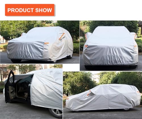 Kayme 6 Layers SUV Car Cover Custom Fit for Buick Envision (2015-2025) Waterproof All Weather for Automobiles, Outdoor Full Cover Rain Sun UV Protection.Silver - size: 12. Custom Fit Buick Envision