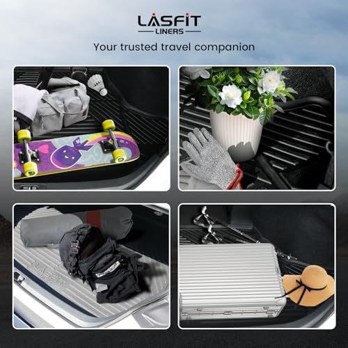 LASFIT Cargo Mat for Dodge Charger Daytona 2024 2025 Scat Pack & R/T (Fit 2-Door, Not for 4-Door), All Weather TPE Custom Fit Trunk Mats Cargo Liners, Black - style: 5) Charger Daytona | 2024-2025 | Trunk Mat