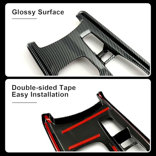 Carbon Fiber Gear Shift Panel Cover Compatible with 2018-2022 10th Gen Honda Accord Hybrid - color: Style 2