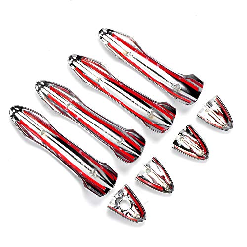 Dreamseek Door Handle Cover for KIA Optima K5 2011 2012 2013 2014 2015 Exterior Triple Chrome Plated Molding Trim Decoration Protector w/o Smart Keyhole